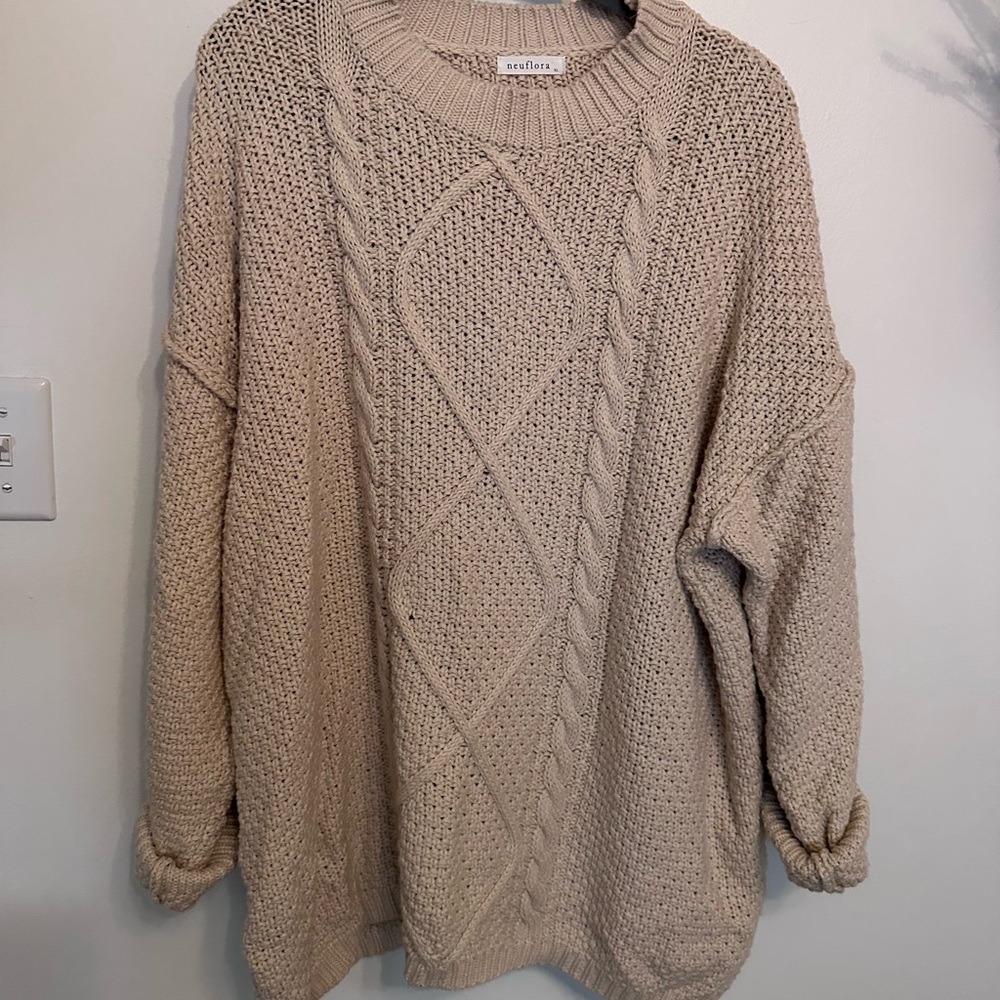 Cozy Knit Sweater in Cream